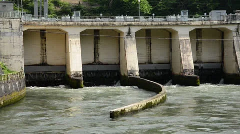 Old dam Stock Footage 25012243