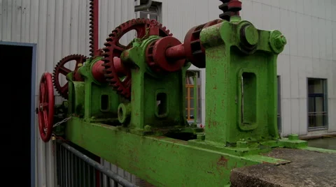 Old Dam Gates Stock Footage 43783833