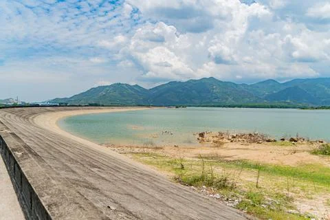 The old dam. Foto stock