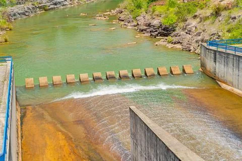 The old dam. 스톡 사진
