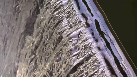 Old dam on the river. Stock Footage 171409595