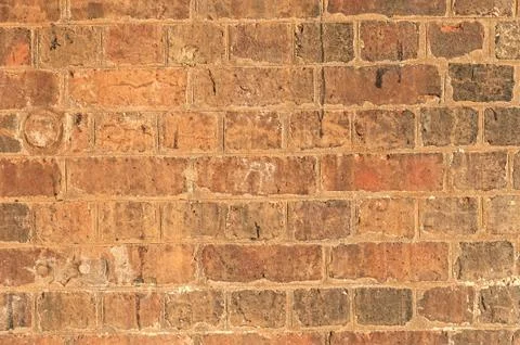 Old Damaged Brick Wall Stock Photos