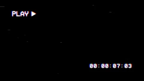 A old damaged VCR playing Stock Footage 280785673