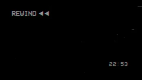 A old damaged VCR playing Stock Footage 280785678