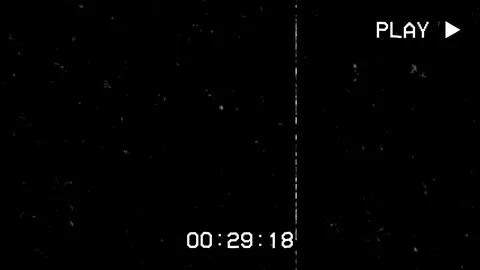 Old Damaged VHS Tape Playing Glitch Overlay with Static TV Noise, Distorted.. Stock Footage 332636240