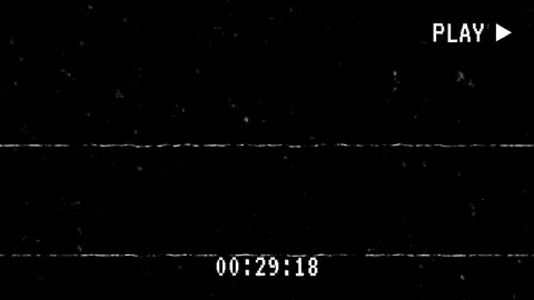 Old Damaged VHS Tape Playing Glitch Screen Overlay with Static Noise, VHS A.. Stock Footage 332636241