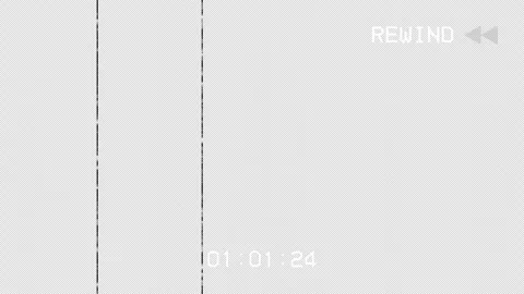 Old Damaged VHS Tape Rewind Glitch Overlay with Alpha Channel, Static TV No.. Stock Footage 332636415