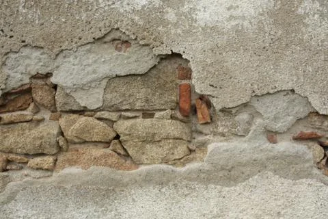 Old damaged wall, close up 스톡 일러스트