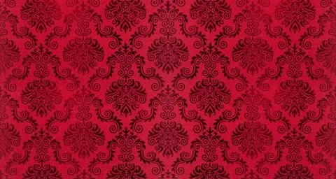 Old damask wallpaper background Stock Photos