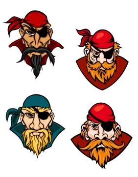 Old danger pirates Illustrazione stock