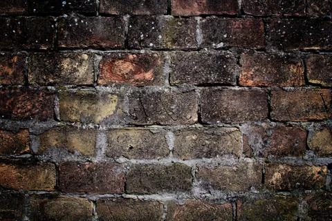 Old Dark Brick Background Stock-Fotos
