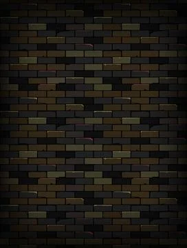 Old dark brick wall texture background. 스톡 일러스트