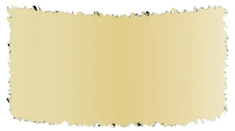 Old dark edged paper as papyrus isolated on a white background Stock Illustration
