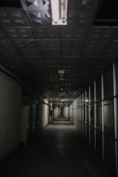 Old dark soviet corridor 写真素材