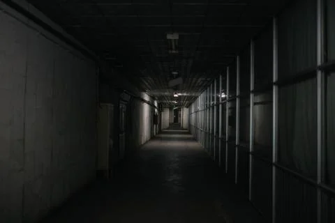 Old dark soviet corridor 写真素材