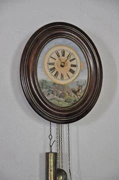 Old decorated clock Stock Photos