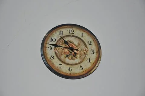 Old decorated clock Stock Photos