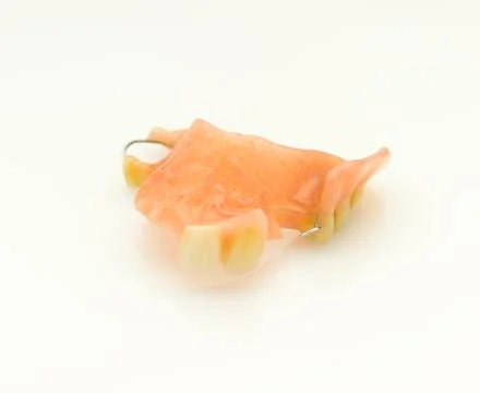 Old denture isolated Stock Photos