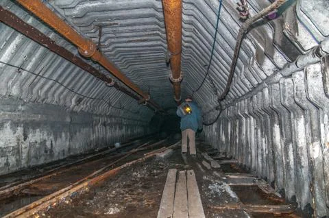 Old derelict mine. Stock Photos