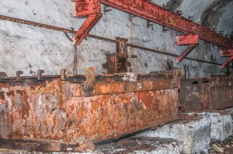 Old derelict mine. Stock Photos