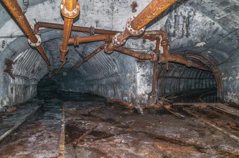 Old derelict mine. 스톡 사진