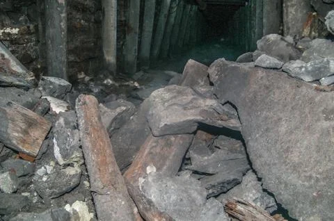 Old derelict mine. Stock Photos