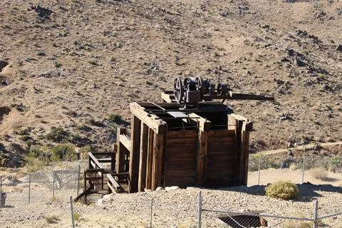Old desert mine Stock Photos