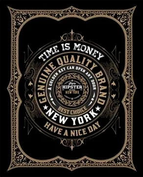 Old design template Stock Illustration