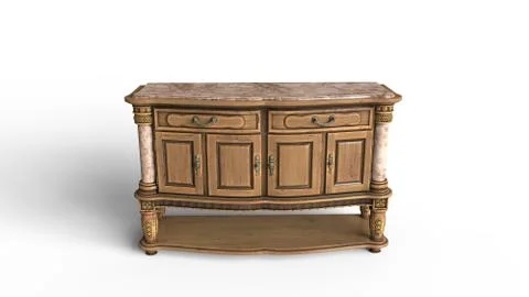 Old Desk Stock Illustration