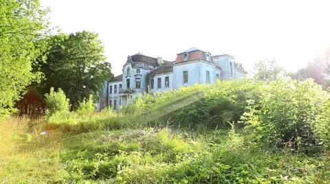 Old destroyed Palace Vídeo Stock 47815455