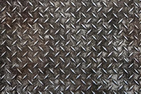 Old diamond plate Stock Photos