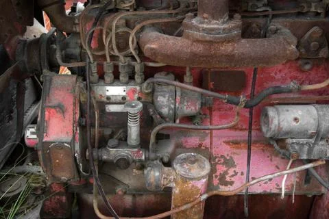 Old diesel engine Stock Photos