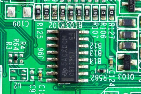 Old digital hardware close up. Stock Photos