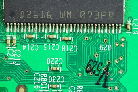 Old digital hardware close up. Stock Photos
