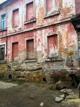 Old dilapidated building. Stock Photos