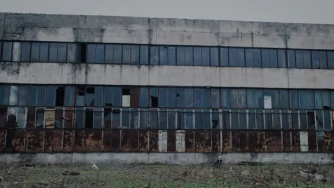 Old dilapidated factory Video stock 149819593