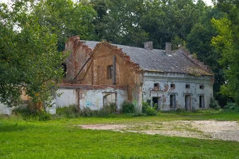 An old, dilapidated house. Stock Photos