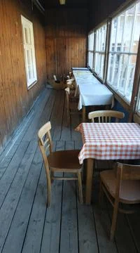 Old dining room Stock Photos