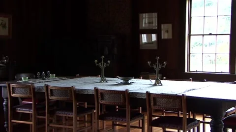 Old Dinning Table Video stock 45267325