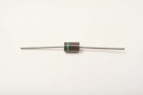 An old diode on a white background. Electronic elements. Electronic diodes. 写真素材