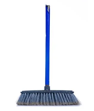 Old dirty broom Stock Photos