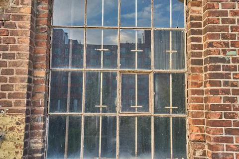 Old dirty glazed window Stock Photos