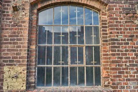 Old dirty glazed window Stock Photos