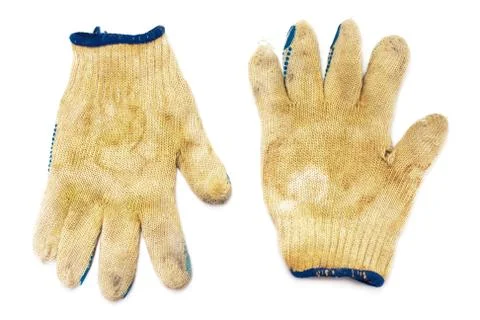 Old dirty gloves Stock Photos