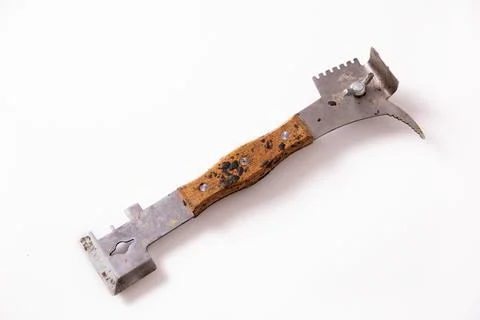 Old dirty multitool bee knife Stock Photos