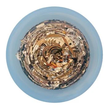 Old district and st peter basilica, rome, italy Stock Illustration