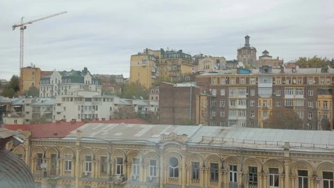 Old district of modern city Stock-Footage 72384084