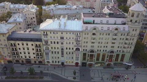 The old districts of Moscow in the evening Video stock 84157678