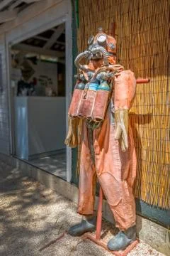 Old diving suit Stock Photos