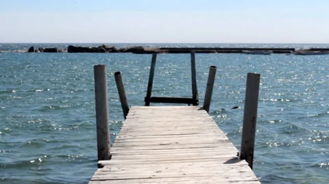 Old Dock Stock Footage 37333682